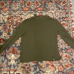 american eagle long sleeve mock neck ribbed shirt